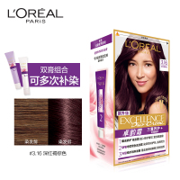 欧莱雅(LOREAL)卓韵霜特润双支膏染发 #3.16深红褐棕色(染发膏染发剂可分次补染遮白盖白 男女通用)