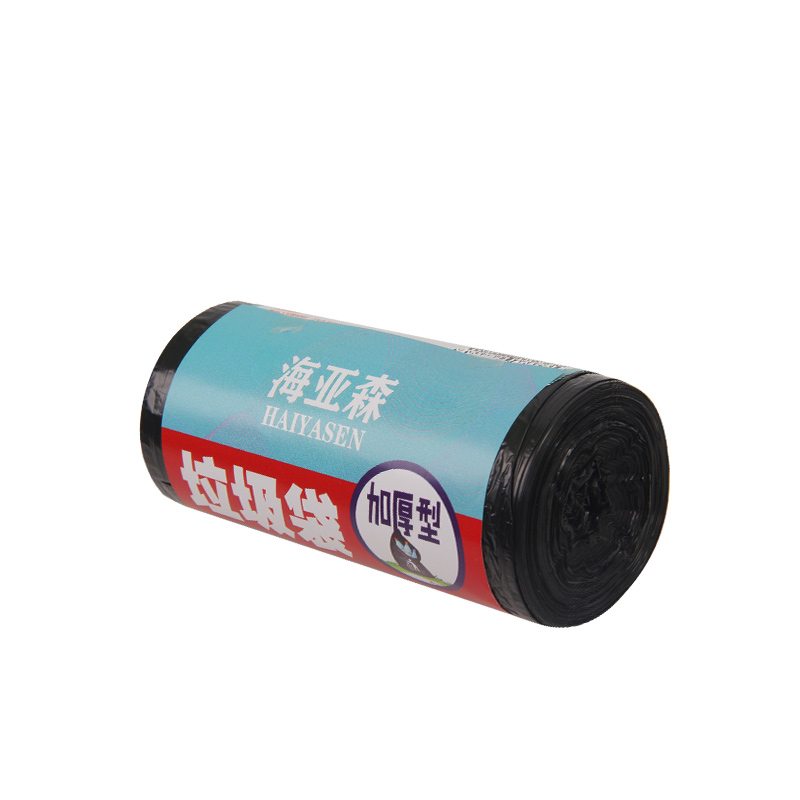 海亚森 加厚型垃圾袋 45cm*55cm (黑色) 单面1S 30只/卷 TK-8002高清大图