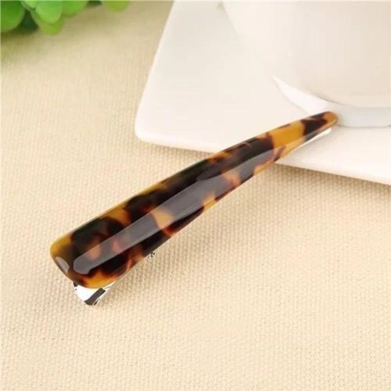 发夹子优雅发饰盘发牛角夹成人发饰百搭款鹤嘴夹小号玳瑁