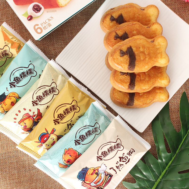 好丽友6p小鱼糯糯糯米红枣派168g