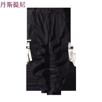 男裤子秋季潮牌休闲裤束脚哈伦裤九分裤男韩版潮流宽松工装裤子男
