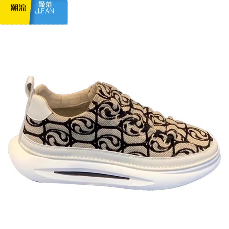 聚范一脚蹬男鞋夏季2024新款透气刺绣休闲板鞋懒人百搭软底运动帆布鞋高清大图