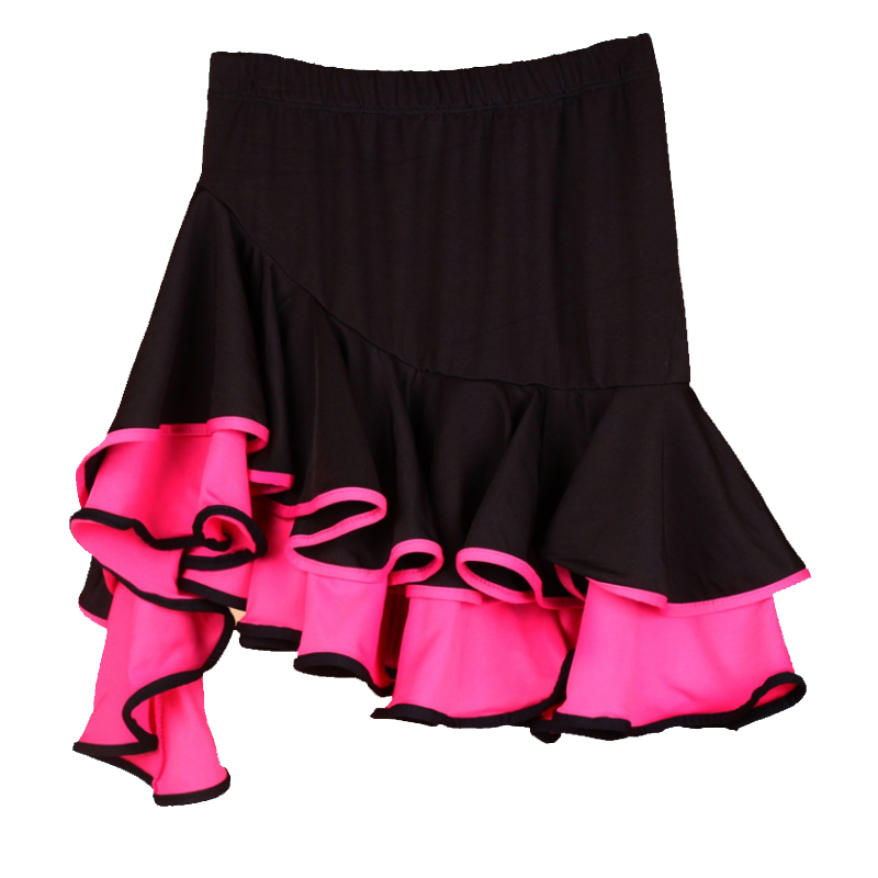 儿童拉丁舞裙舞蹈裙半身裙女童演出服新款短裙拉丁裙少儿练功裙子