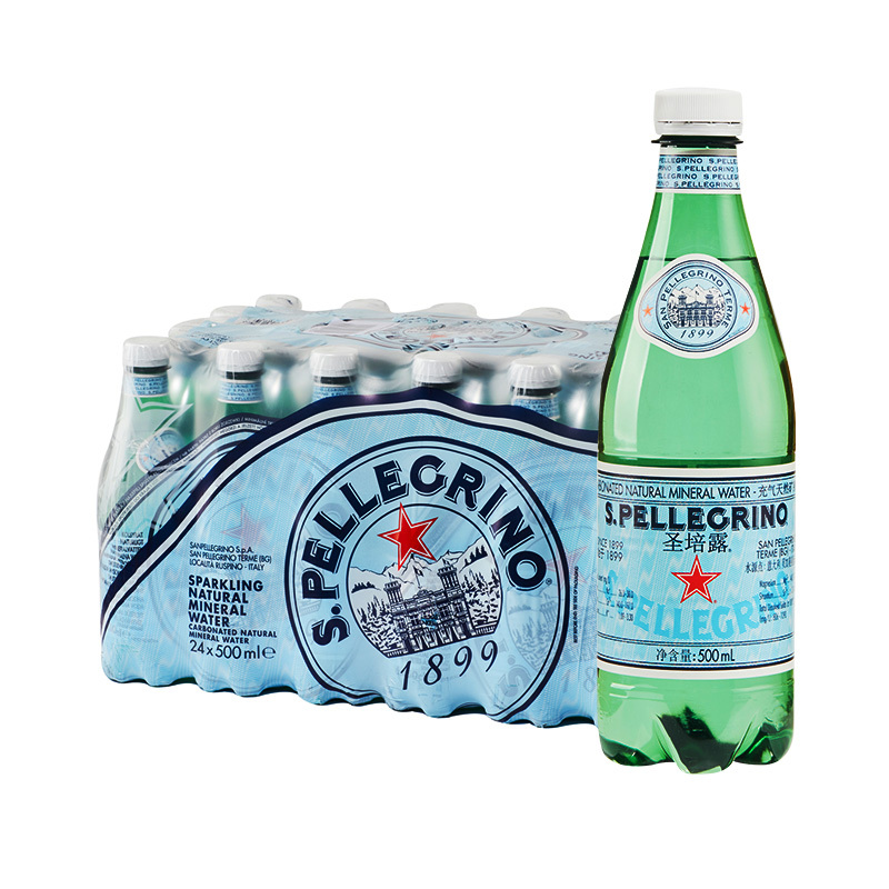 意大利圣培露含气天然矿泉水塑料瓶装 500ml*24瓶
