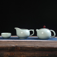 大润窑(DA RUN YAO) 名窑古瓷 汝窑8件套茶具 浅绿色 (单位:套)