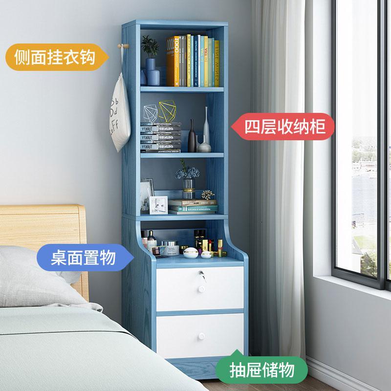 苏宁放心购床头柜简约现代卧室床边多功能实木色简易置物架经济型储物收纳柜A-STYLE