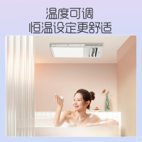 奥普风暖浴霸套餐A8E+F166+长灯集成吊顶三合一卫生间暖风机浴室智能取暖风暖浴霸