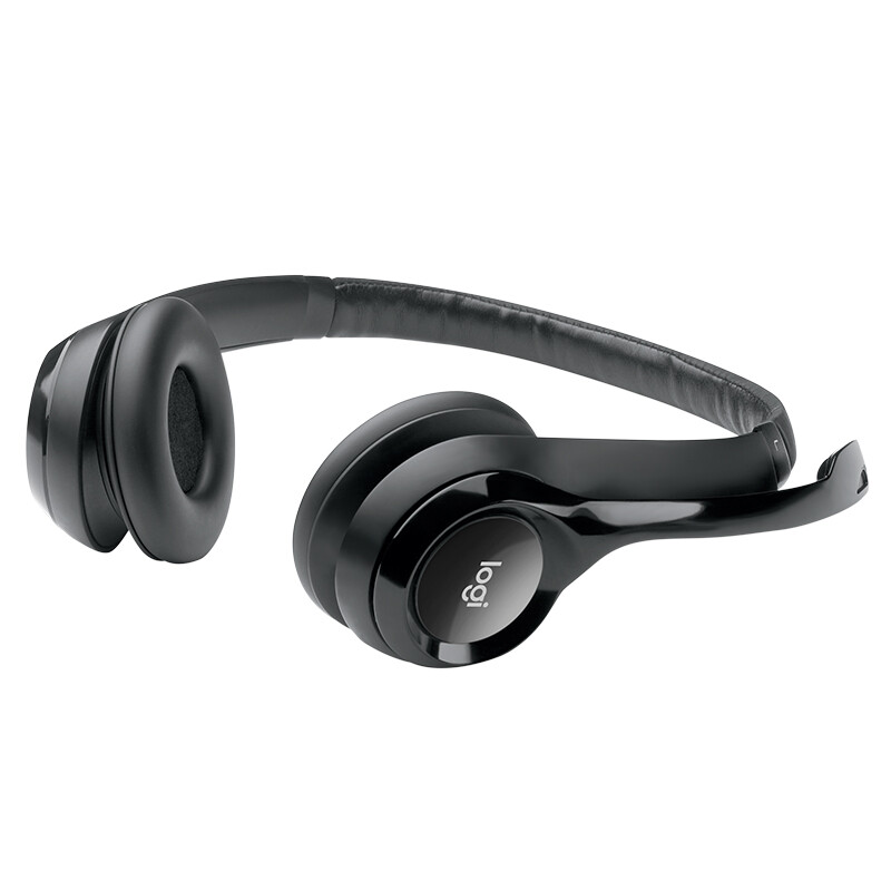 罗技(Logitech) H390 头戴式立体声耳机耳麦 USB有线耳机带麦 电脑笔记本办公耳麦培训 石墨黑高清大图