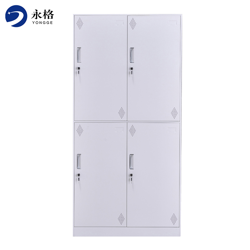永格更衣柜铁皮柜储物柜员工柜存包柜鞋柜四门更衣柜