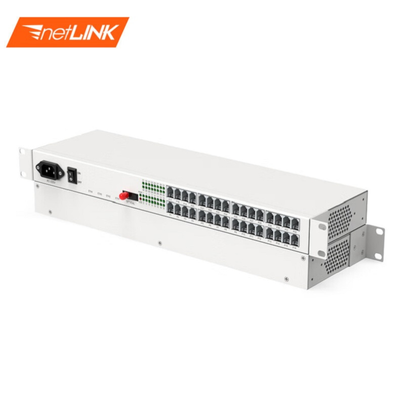 netLINK电话光端机32路 PCM 电话语音光端机 电话转光纤延长器 FC接口 一对 HTB-32P高清大图