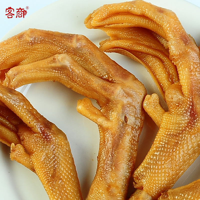 [梅州助农馆]客商 客家盐焗食品 休闲零食 梅州地标特产 香辣鸭爪 350g