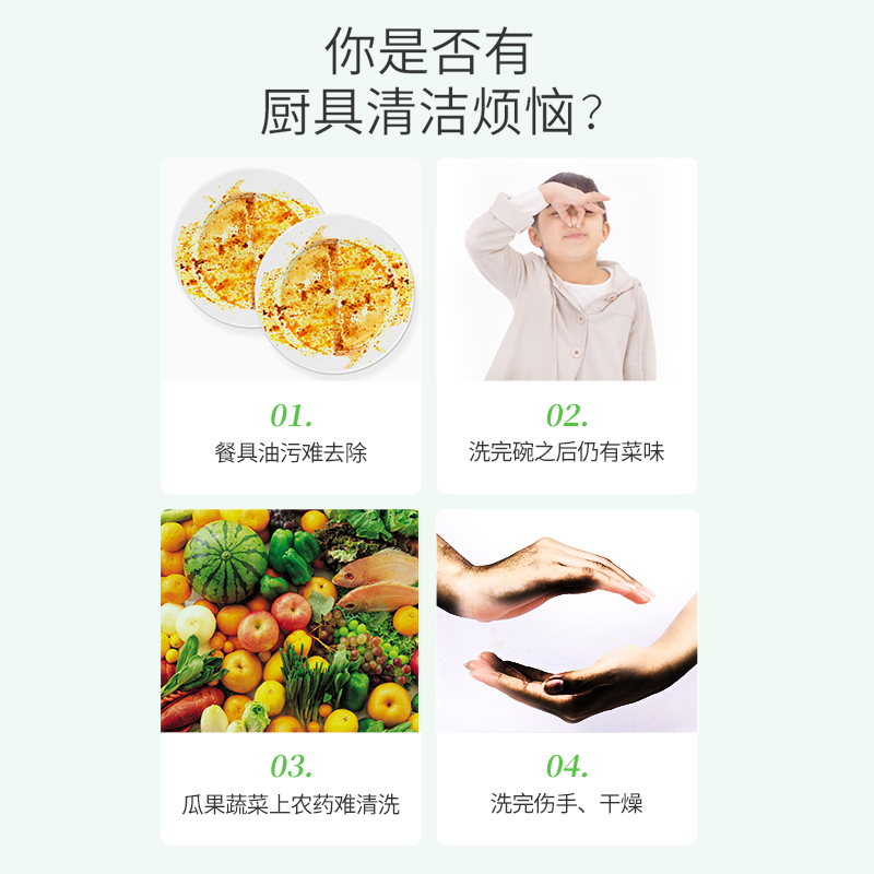 立白洗洁精清新柠檬1kg*2桶轻松去油清新祛味大桶按压瓶高清大图