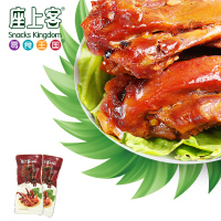 [座上客 甜辣鸭锁骨6小袋*3]美食特产鸭架熟办公室休闲零食约230g*3