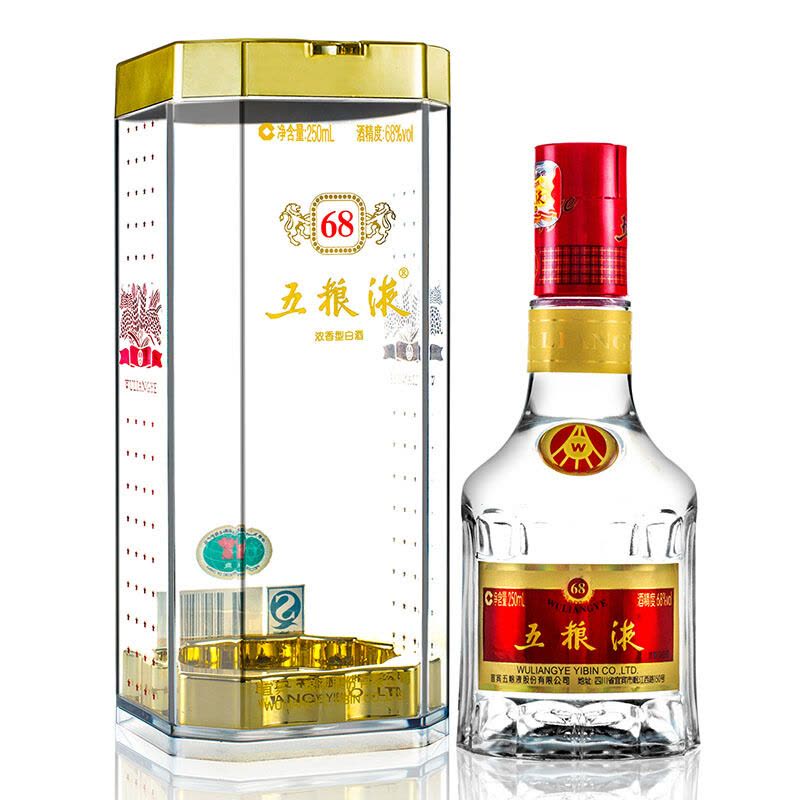 五粮液 68度 250ml 单瓶装 浓香型白酒图片