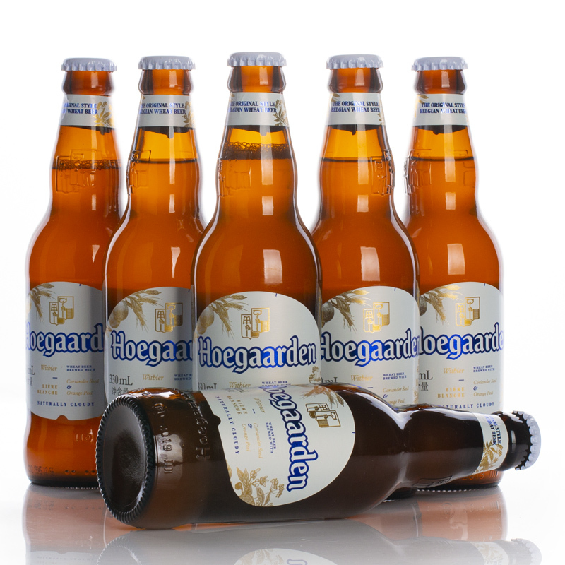 福佳hoegaarden比利时风味45度117p白啤酒330ml6听装