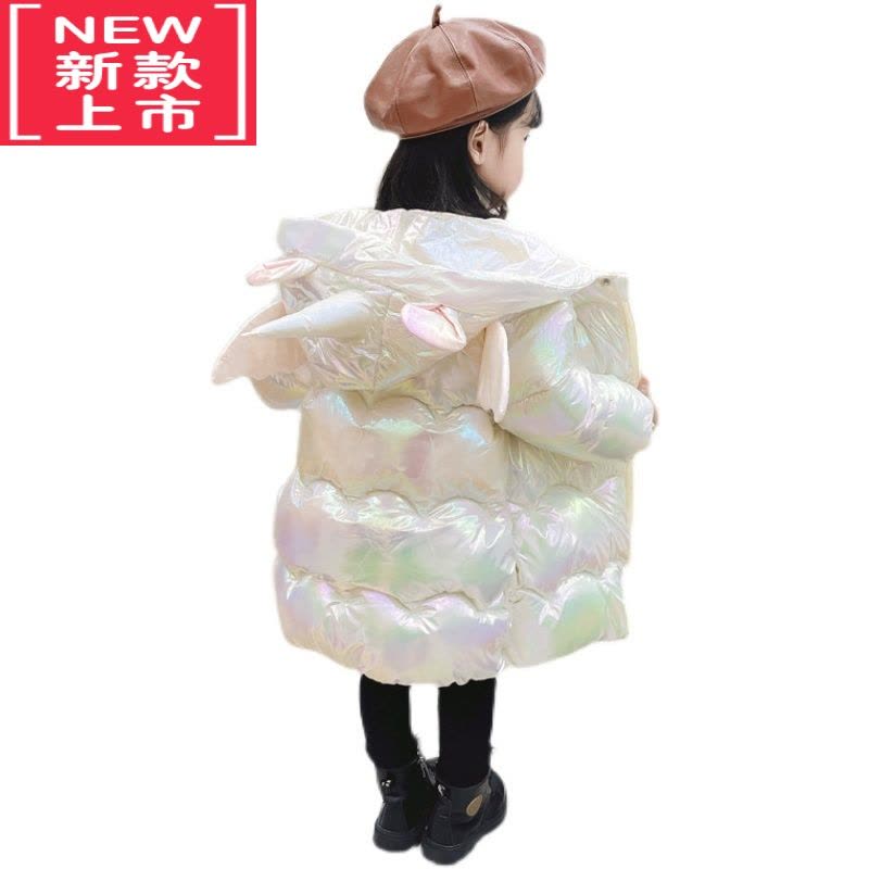 可莉允反季女童棉服2022秋冬装儿童免洗棉袄女宝宝羽绒棉外套中长款洋气图片