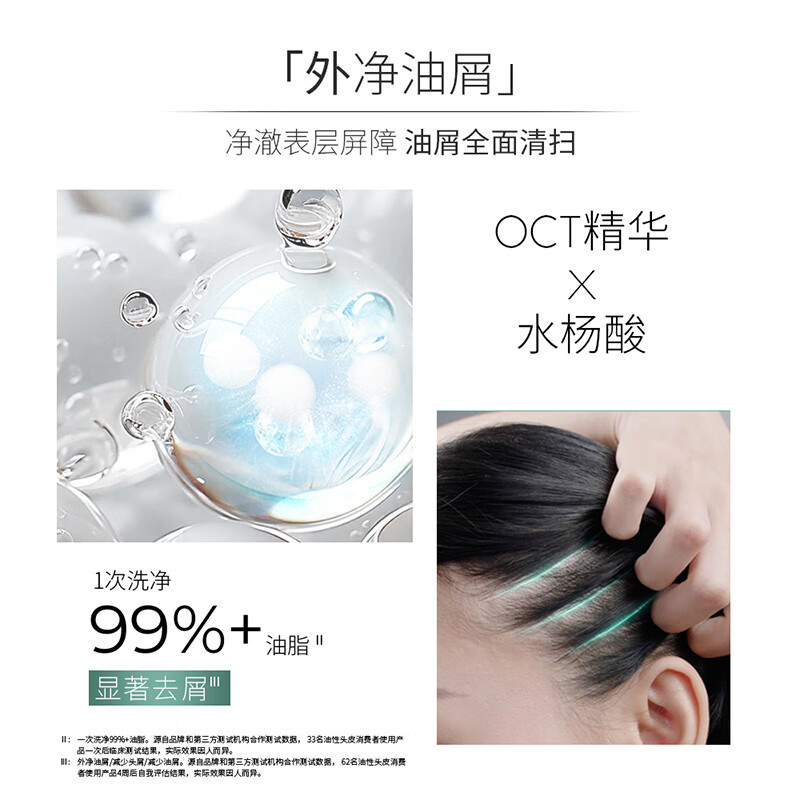 Schwarzkopf施华蔻控油赋源无硅油洗发露自律瓶净油去屑洗发水洗头膏60ml*3高清大图