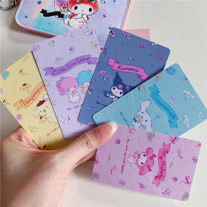 一套5张可爱软萌少女心jk软妹大耳狗学生公交车卡贴饭卡贴库洛米