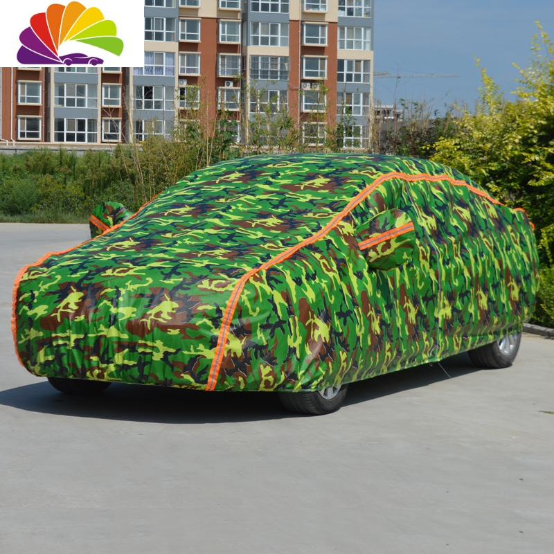 舒适主义迷彩车衣车罩加厚帆布牛津布冬季专用保暖棉汽车套遮阳罩防晒