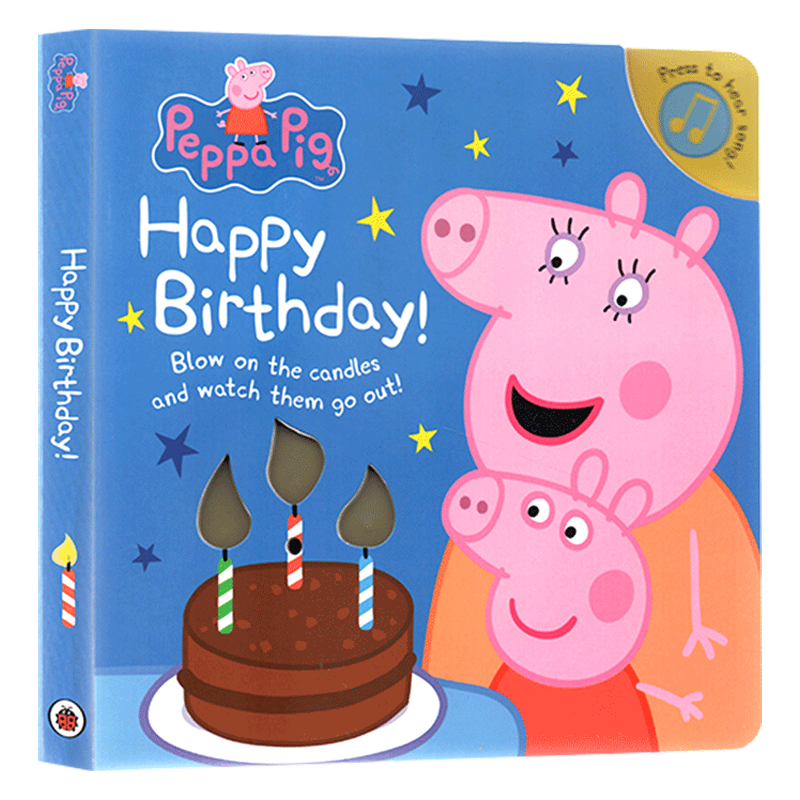 [正版]小猪佩奇生日书 英文原版 Peppa Pig Happy Birthday Mummy Pig Recorda高清大图