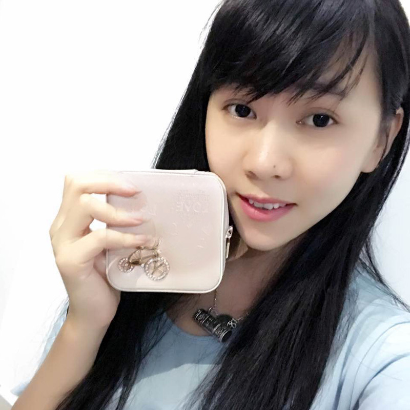 便携首饰盒大容量多功能收纳袋韩国小号化妆包旅行随身洗漱首饰包