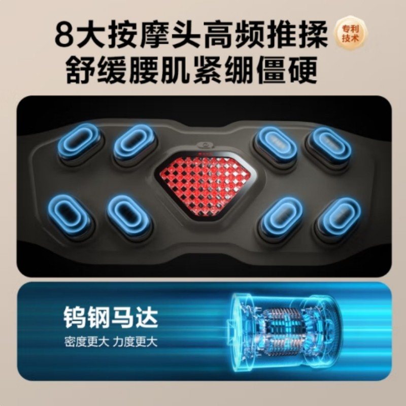 SKG S2133YA G7系列1代 SKG腰部按摩仪 5V(单位:台) 晨曦金高清大图