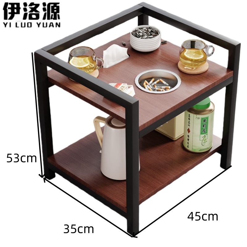 伊洛源 小边几 双层烟缸+纸盒45*35*53cm张 多规格