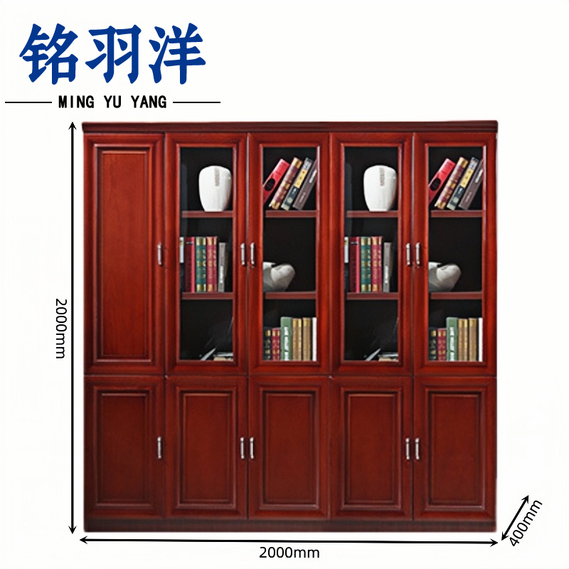 铭羽洋落地文件柜2000*400*2000mm台高清大图