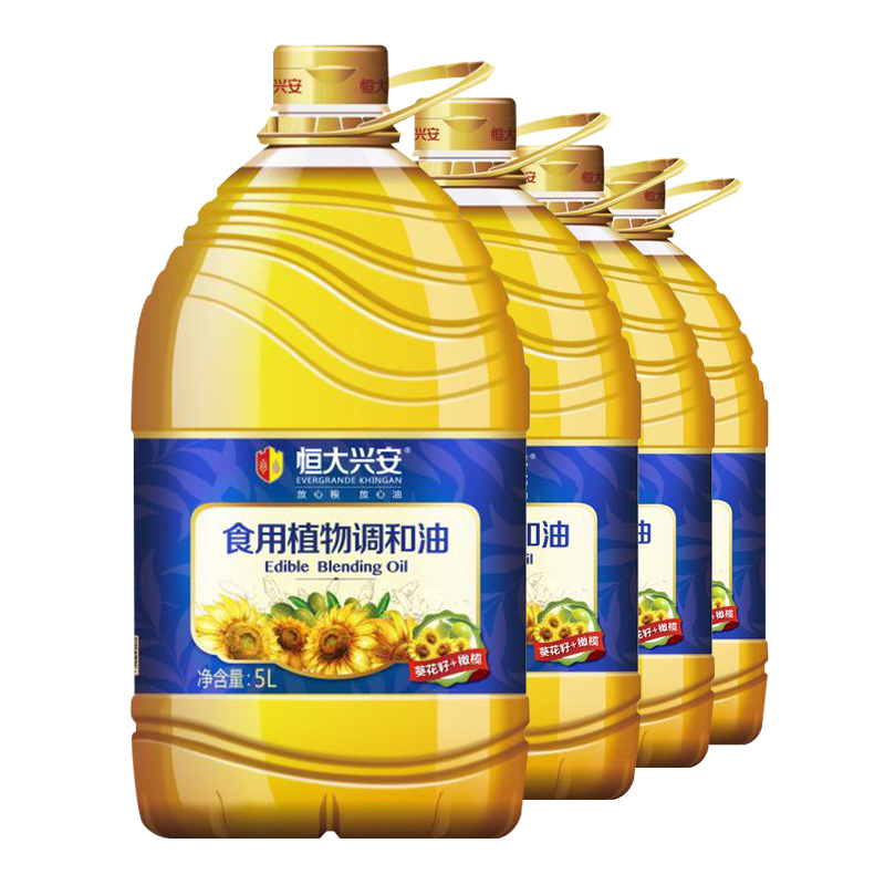 食用油恒大兴安葵花籽橄榄食用植物调和油5l 4无转基因天然优质葵花籽 价格图片品牌报价 苏宁易购苏宁自营