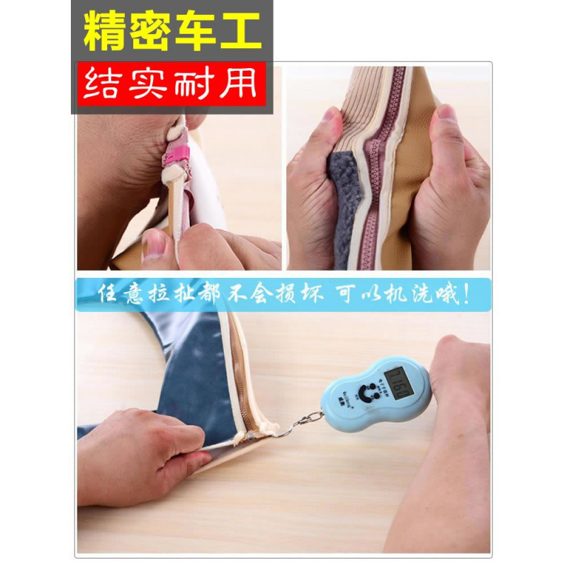 加厚马桶坐垫家用冬季可爱坐便垫网红马桶垫毛绒拉链式坐便套通用 三维工匠