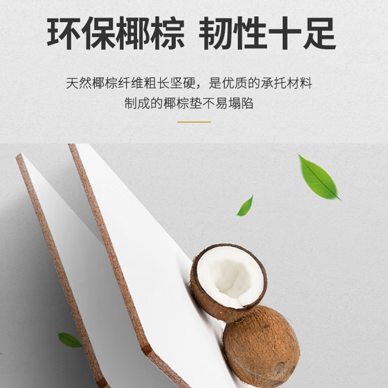 GS广圣 床垫环保棕垫宿舍公寓床垫 长200*宽120*高10cm 张高清大图