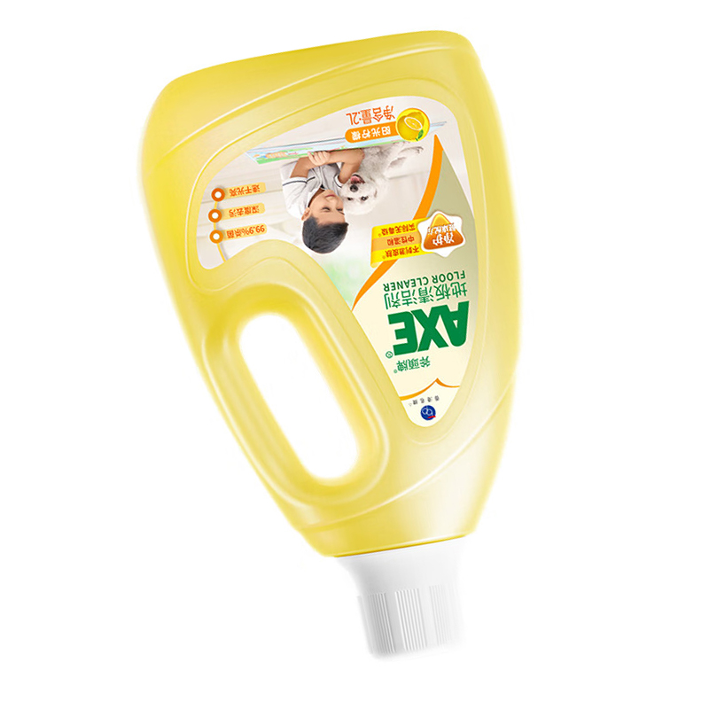 斧头牌 地板清洁剂 清洁瓷砖地板 柠檬清香2L*2瓶