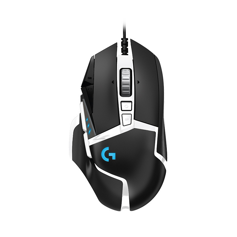 罗技(Logitech) G502 Hero 熊猫配色版电竞游戏专用机械吃鸡宏电脑有线鼠标加重HERO引擎 RGB鼠标