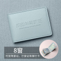 驾驶证皮套男款2023新款机动车行驶证件套卡包二合一驾照本保护套 浅蓝驾驶证-8窗