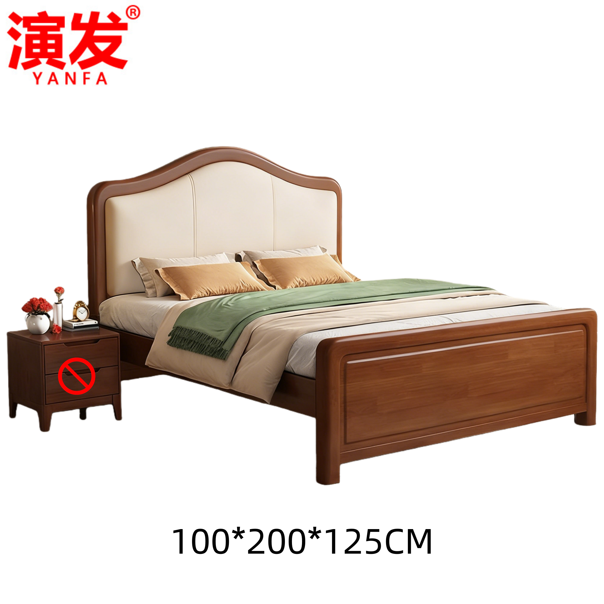 演发宿舍床1m+垫套高清大图