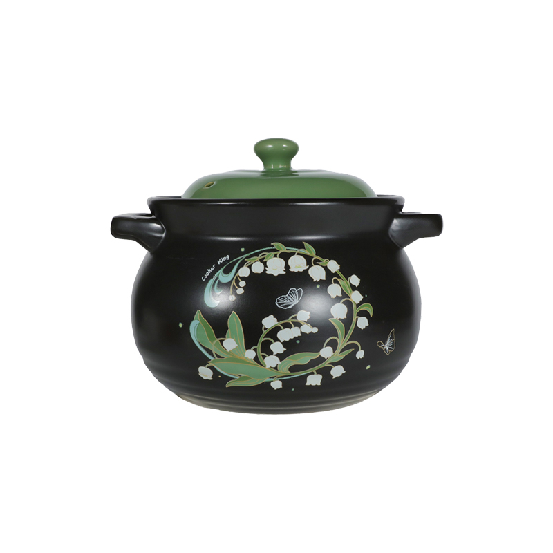 炊大皇(COOKER KING) 铃兰花陶瓷煲4LCK86136 4L