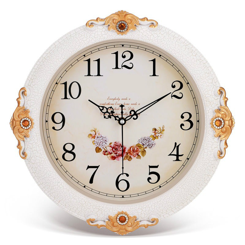 铭侣 挂钟客厅现代客厅挂钟时尚创意时钟个性田园大钟表欧式挂表家用