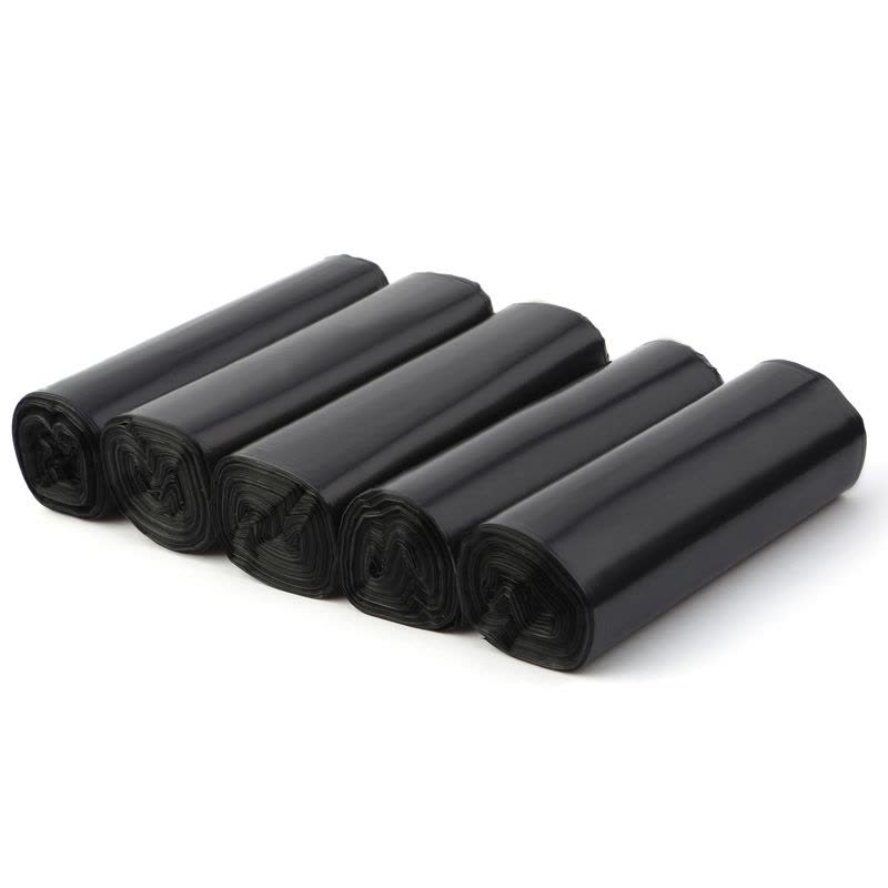 洁成家用加厚垃圾袋45cm*50cm*50只黑色精明之选实惠全新料无异味图片