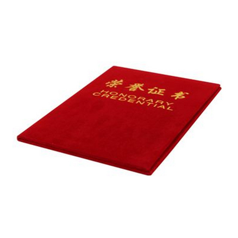 得力 7577 荣誉证书 绒面会议年终表彰个人集体颁奖证书