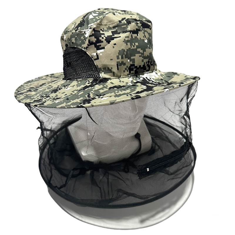 鸽护 养蜂头罩迷彩渔夫帽 GH-MZ-041-K18-05 顶高清大图