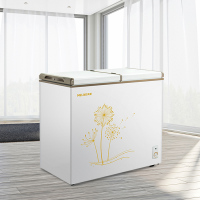 美菱(MELING) BC/BD-213AT 213升 冰柜家用商用 蝴蝶门侧掀门 冷藏冷冻转换柜 节能单温卧式冷柜