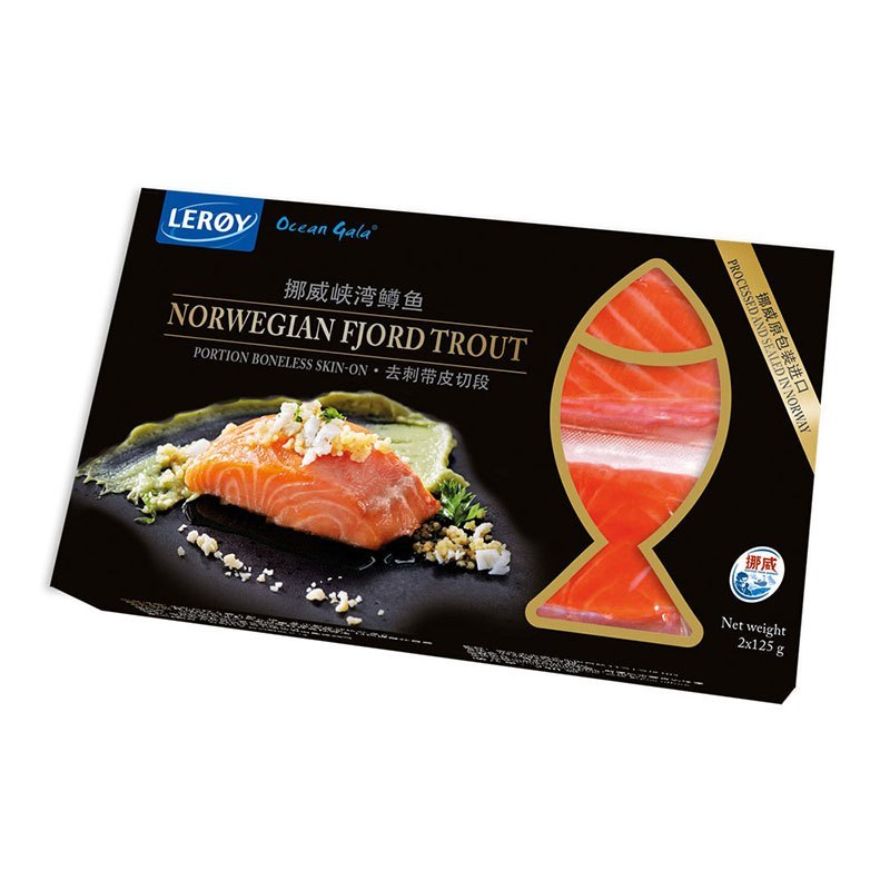 Ocean Gala海鲜盛宴LEROY挪威峡湾鳟鱼250g/盒