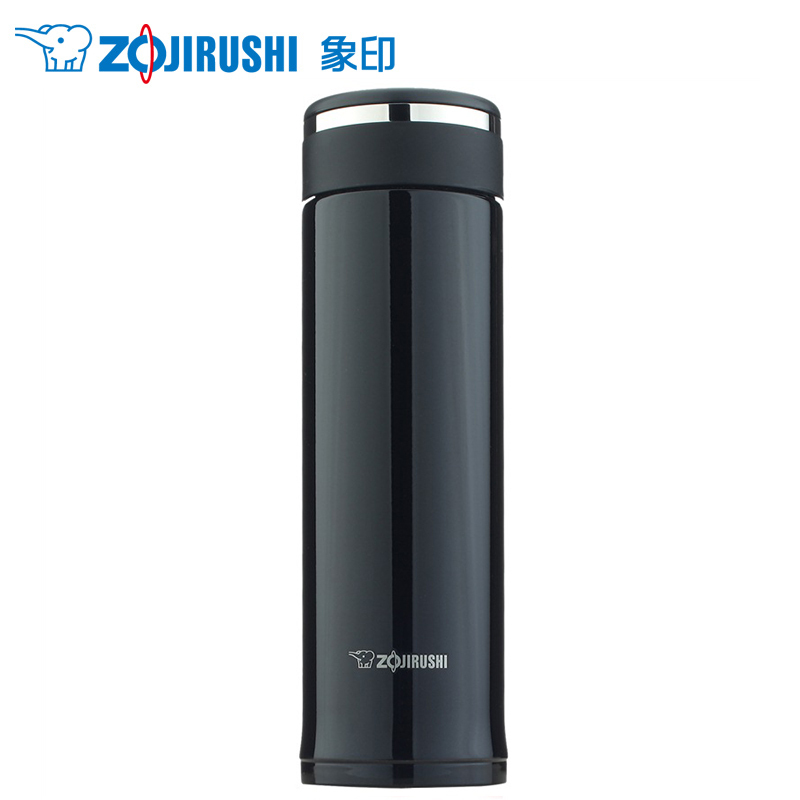 象印(ZOJIRUSHI)孕婴童保温杯SM-JD48 进口304不锈钢款单手杯子480ml日本象印真空保冷保温用品 黑色