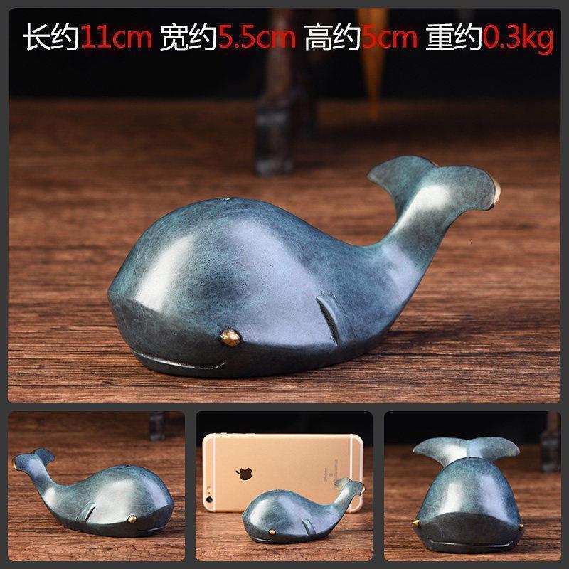 美帮汇鲸鱼摆件 鲸鱼饰品小鲸鱼镇纸手把件创意办公窒桌面摆设高清大图