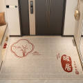 进门地垫入户门垫耐脏玄关地毯进门大门口脚垫可裁剪防滑垫子2556 120CM*120CM【大门口推荐】 祥和景-暖居-红
