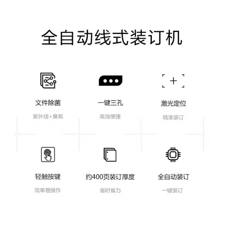 歌派(GEPAD)PT-5083S全自动三孔线式装订机 财务凭证档案 文件紫外线+臭氧除菌存储柜一体机高清大图