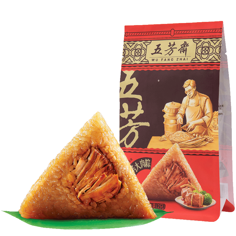 五芳斋真空五芳大肉粽140g*2高清大图
