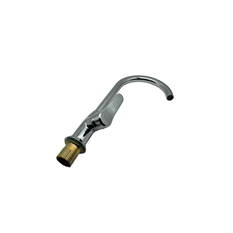 冷热水龙头 全铜菜盆冷热单孔双水龙头5216+2根60cm软管 NF-127 个高清大图