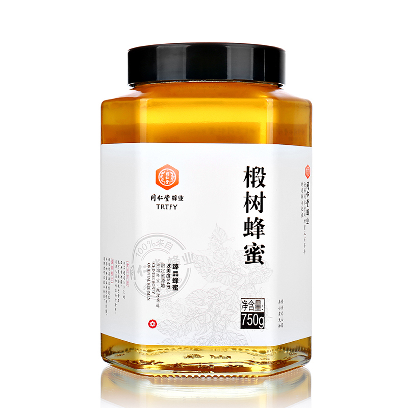 北京同仁堂蜂业椴树蜂蜜750g/瓶 天然农家自产土蜂蜜椴树蜜天然滋补蜂蜜 波美度 ≥43°