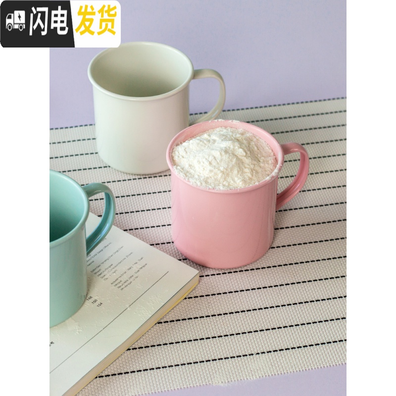 三维工匠北欧ins风面粉桶5kg面桶10斤米桶15斤防潮防锈防晒带密封圈送杯子收纳桶高清大图